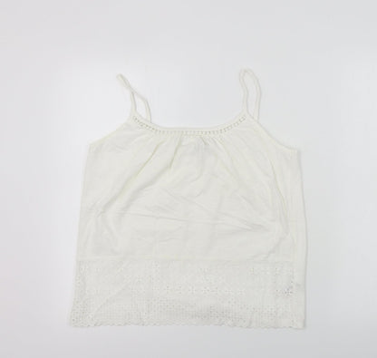 Womens UK Size 10 NEXT White Basic T-Shirt