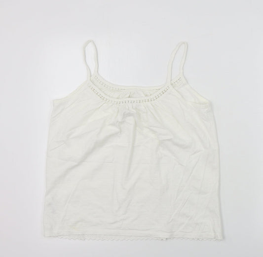 Womens UK Size 10 NEXT White Basic T-Shirt
