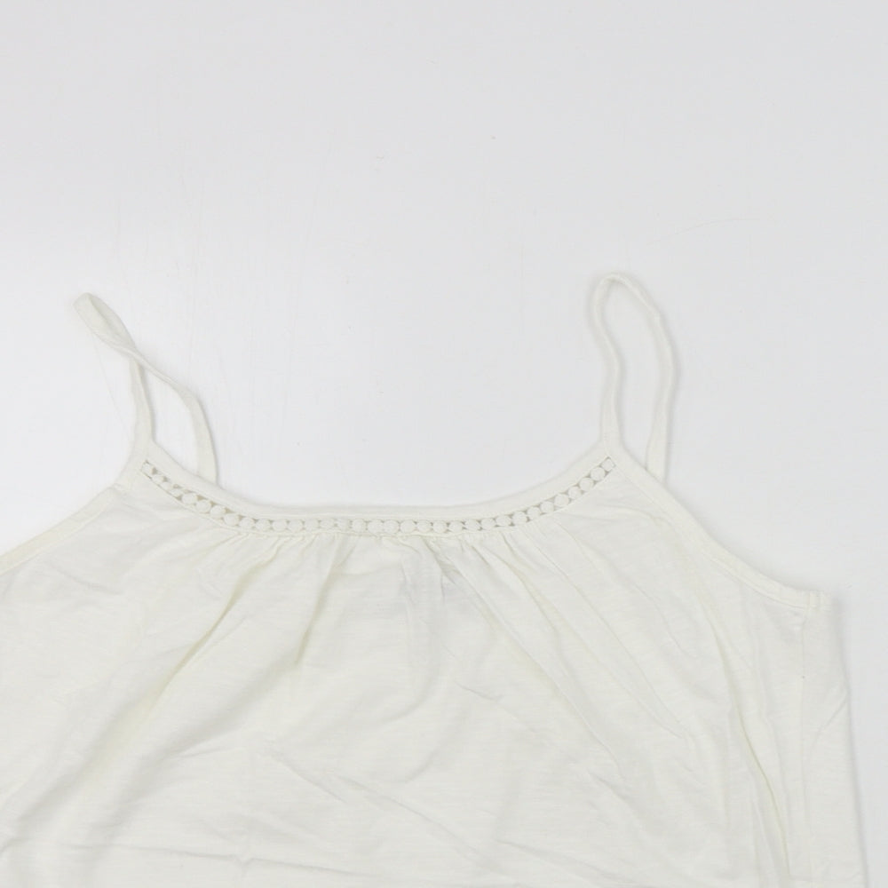 Womens UK Size 10 NEXT White Basic T-Shirt