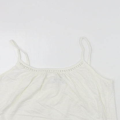 Womens UK Size 10 NEXT White Basic T-Shirt