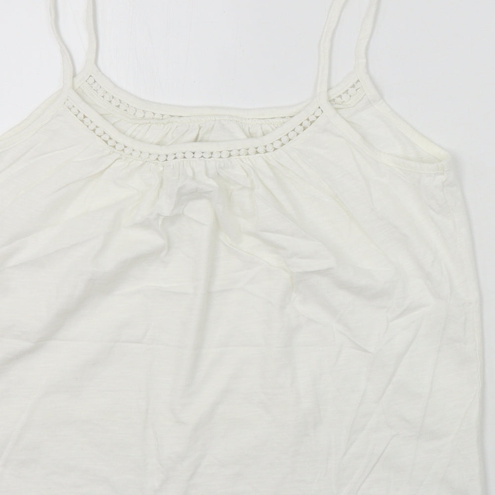 Womens UK Size 10 NEXT White Basic T-Shirt