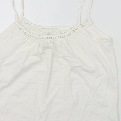 Womens UK Size 10 NEXT White Basic T-Shirt