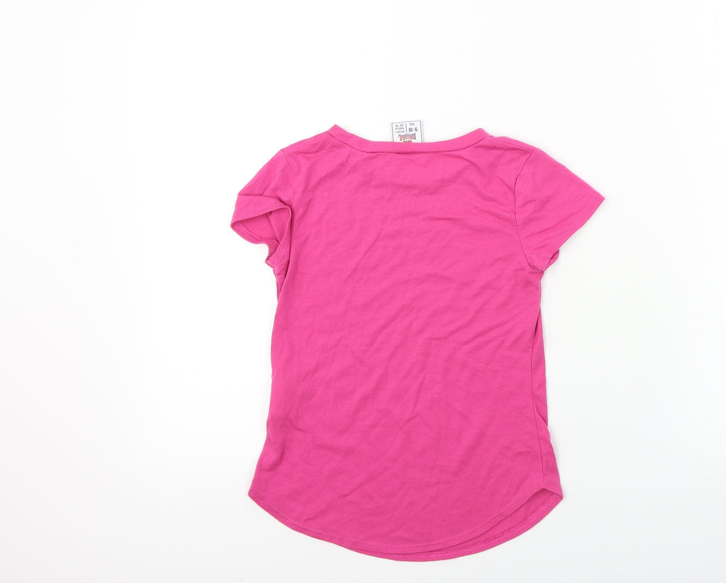 Lonsdale  Girls Pink   Basic T-Shirt Size 9-10 Years
