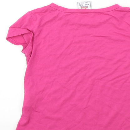 Lonsdale  Girls Pink   Basic T-Shirt Size 9-10 Years