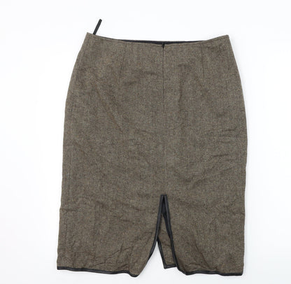 JAGER  Womens Brown   Bandage Skirt Size 14