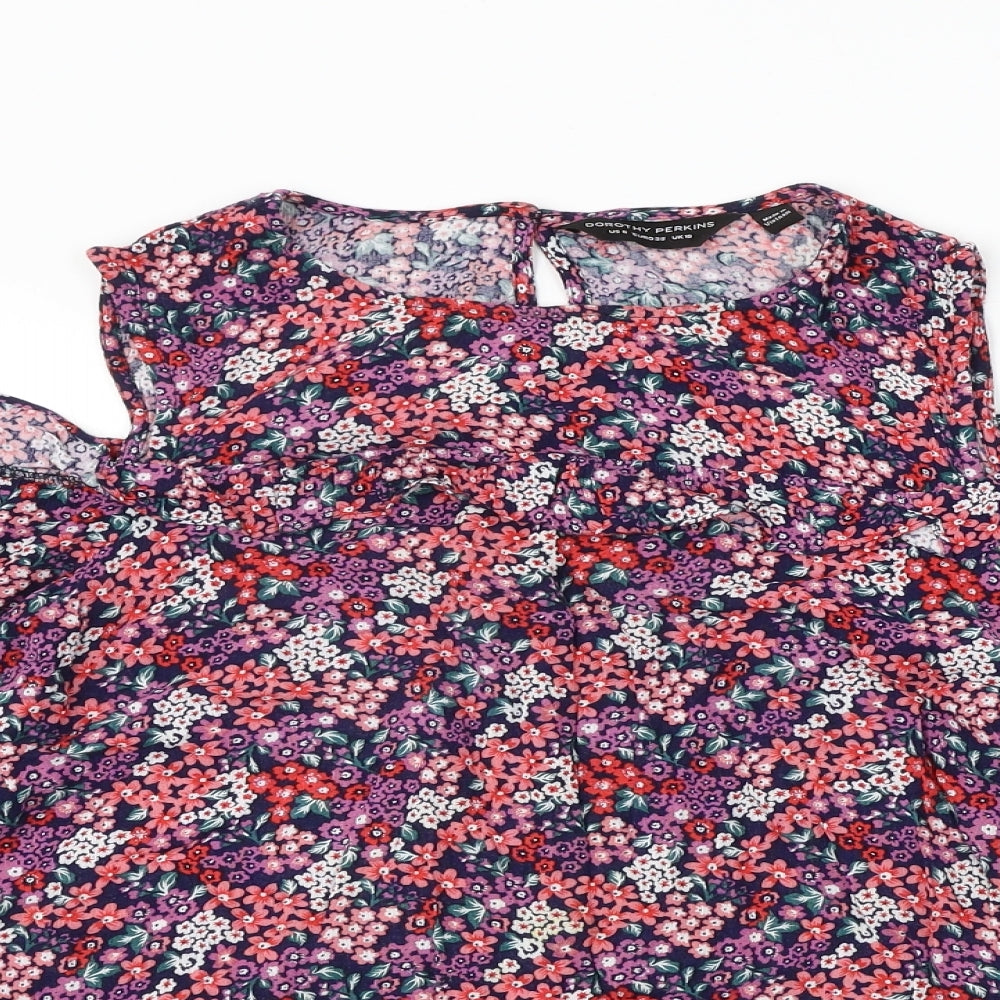 Womens UK Size 10 Dorothy Perkins Pink Basic Blouse