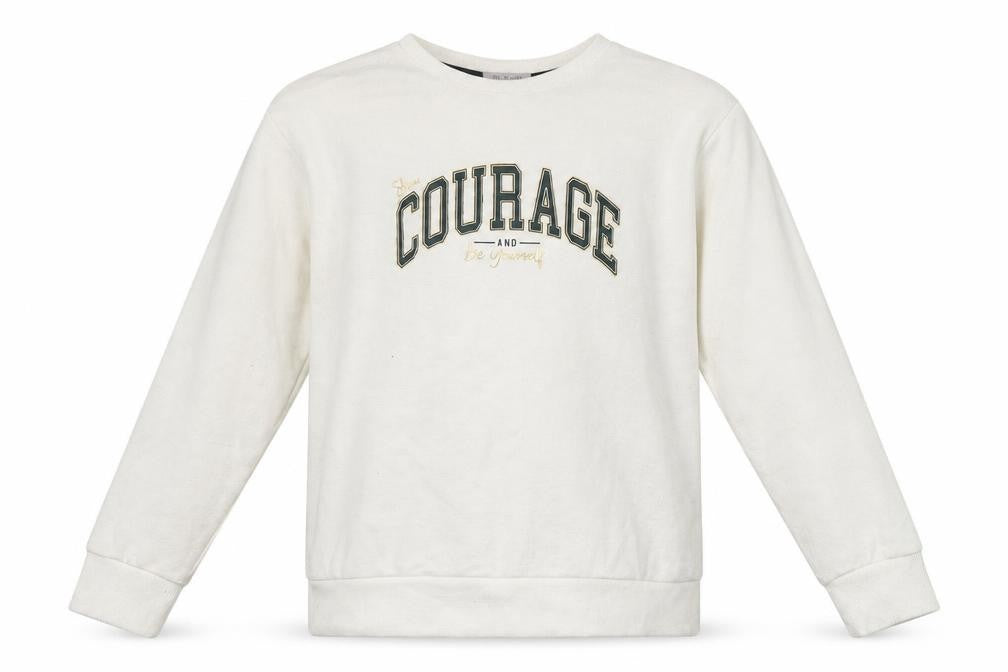 Front view of Primark girls’ white jumper, size 11-12, years