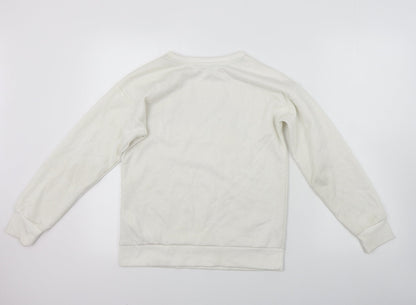 Primark  Girls White   Pullover Jumper Size 11-12 Years