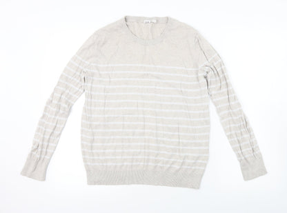 Gap Mens Beige Striped  Pullover Jumper Size M