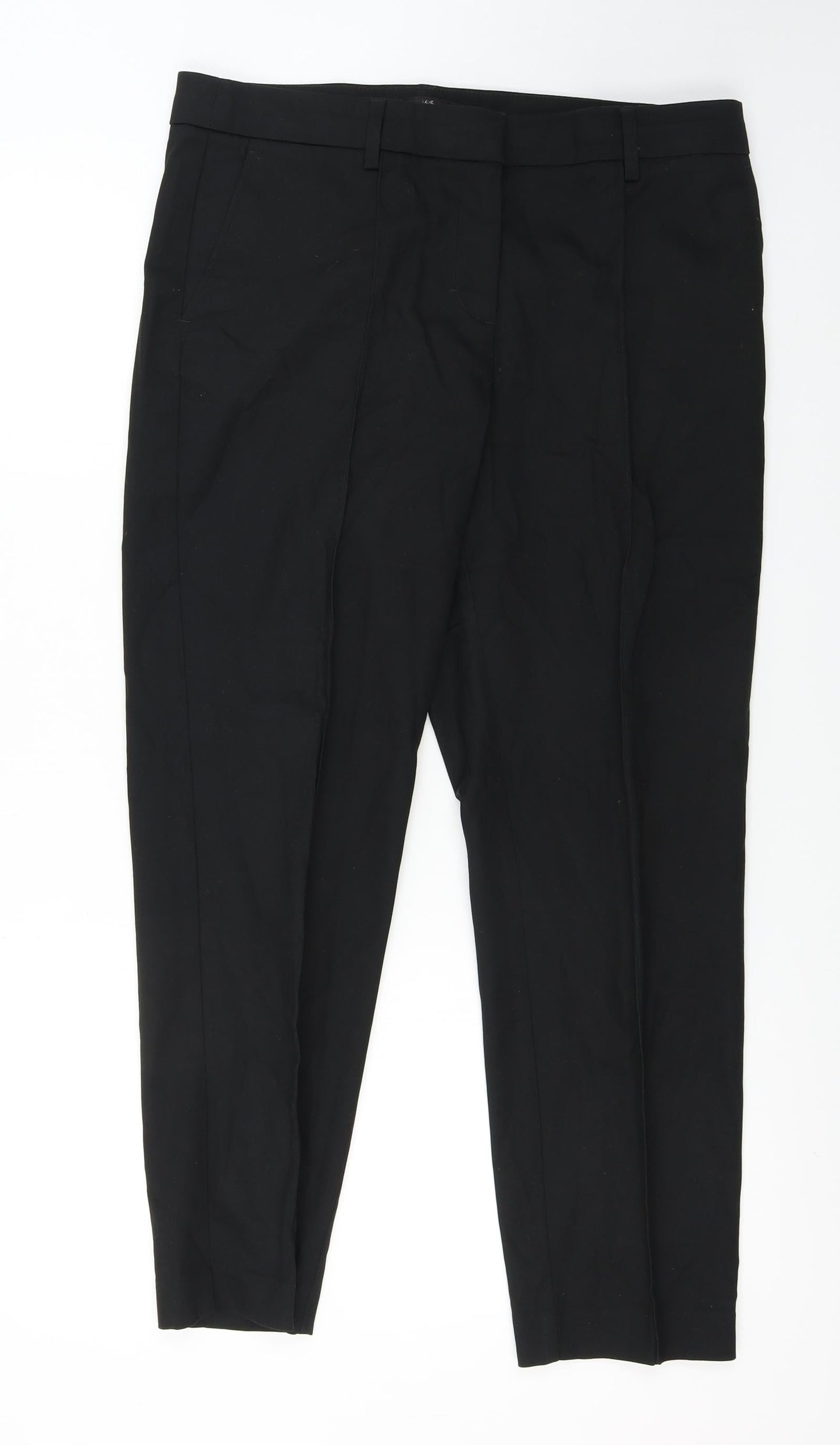 Womens UK Size 12 NEXT Regular Fit  Black Trousers