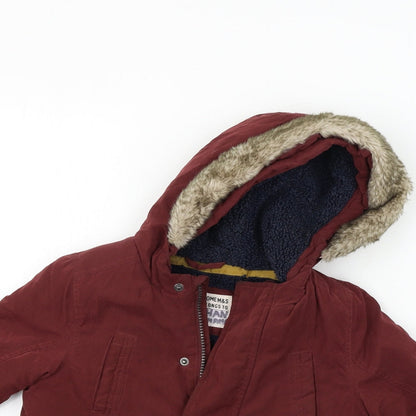 Marks and Spencer  Boys Brown   Jacket Coat Size 4XL