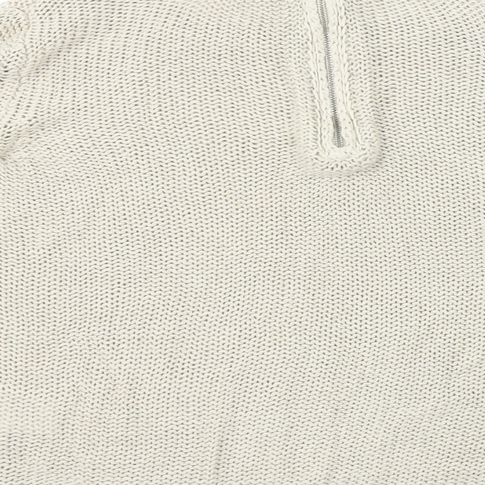 Womens UK Size XS H&M Beige Pullover Jumper