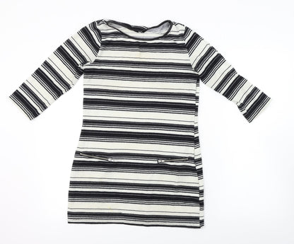 F&F  Womens Ivory Striped  Bodycon  Size 8