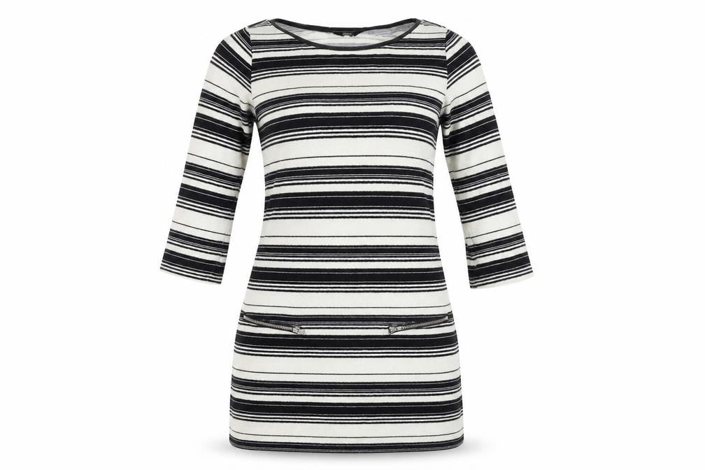 F&F  Womens Ivory Striped  Bodycon  Size 8