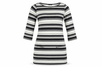 F&F  Womens Ivory Striped  Bodycon  Size 8