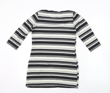 F&F  Womens Ivory Striped  Bodycon  Size 8