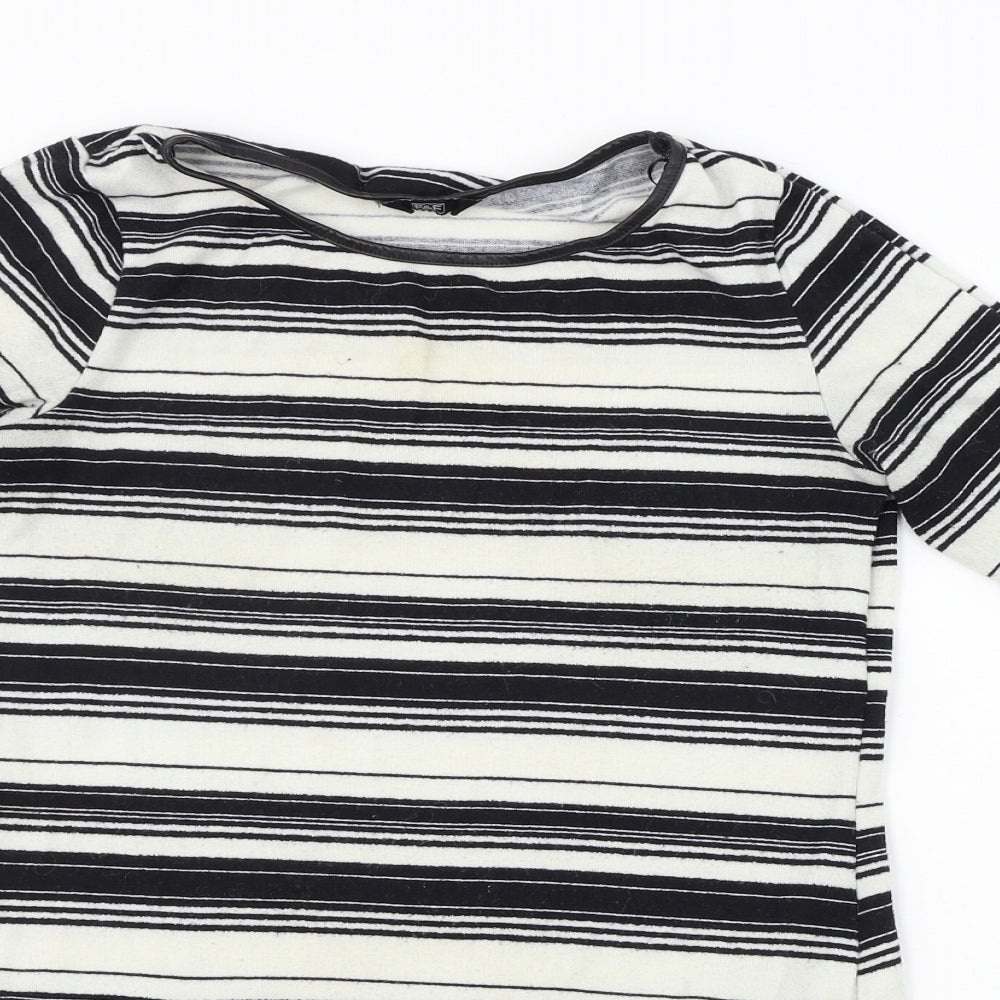 F&F  Womens Ivory Striped  Bodycon  Size 8