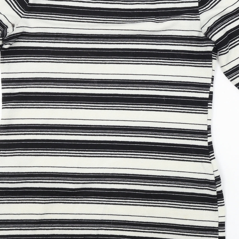 F&F  Womens Ivory Striped  Bodycon  Size 8