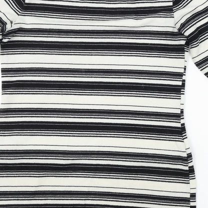 F&F  Womens Ivory Striped  Bodycon  Size 8