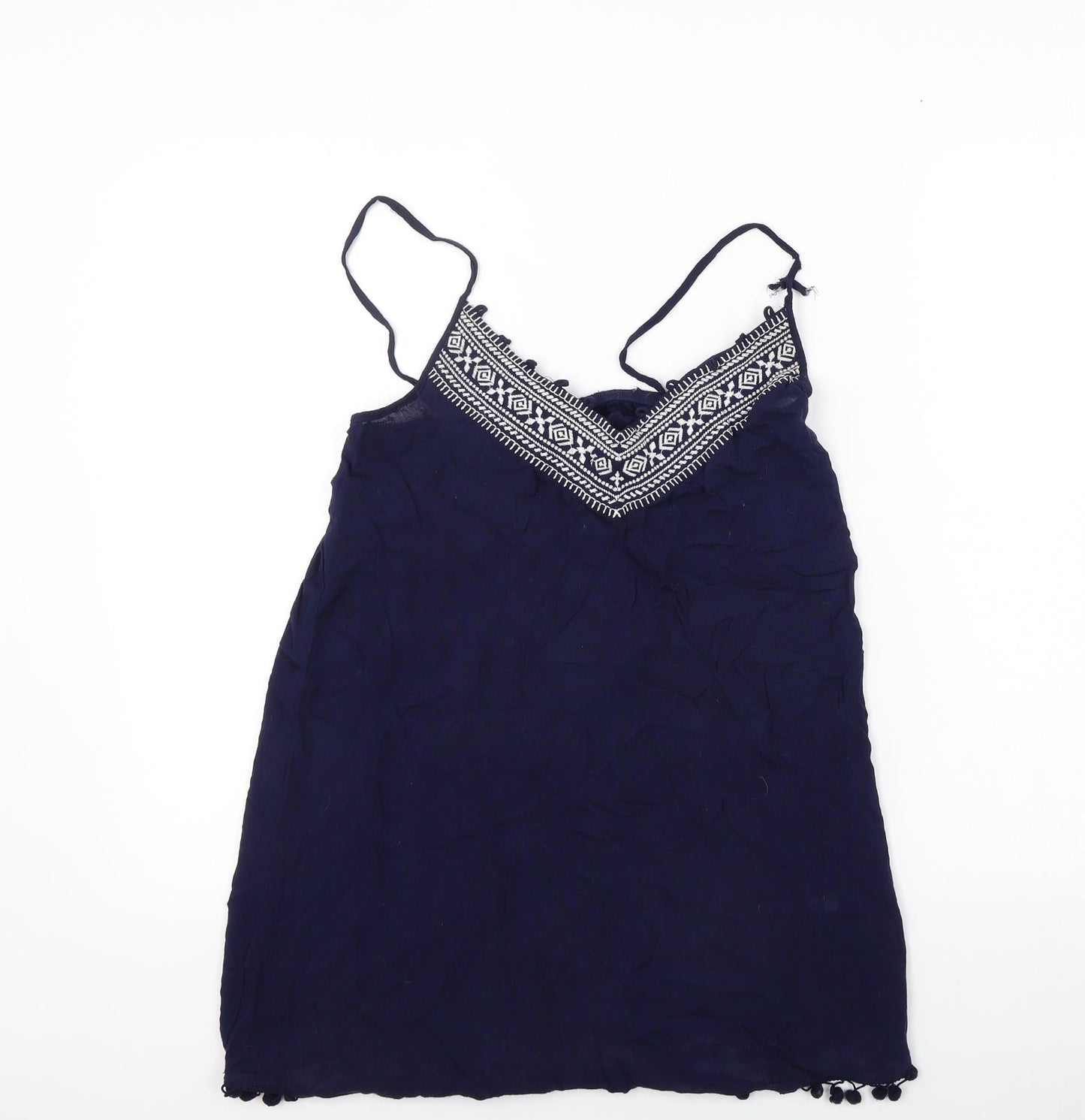 George  Womens Blue Paisley  Basic Tank Size 8