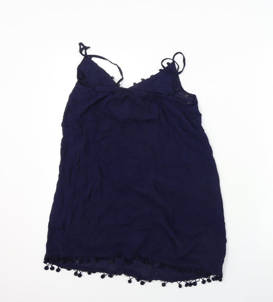 George  Womens Blue Paisley  Basic Tank Size 8