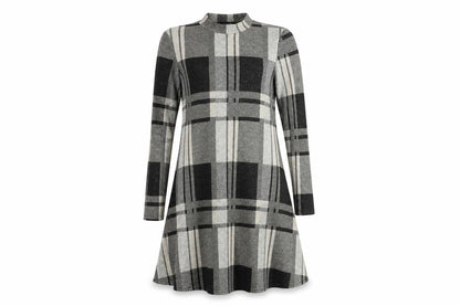 Atmosphere  Womens Grey Check  A-Line  Size 8