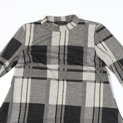 Atmosphere  Womens Grey Check  A-Line  Size 8