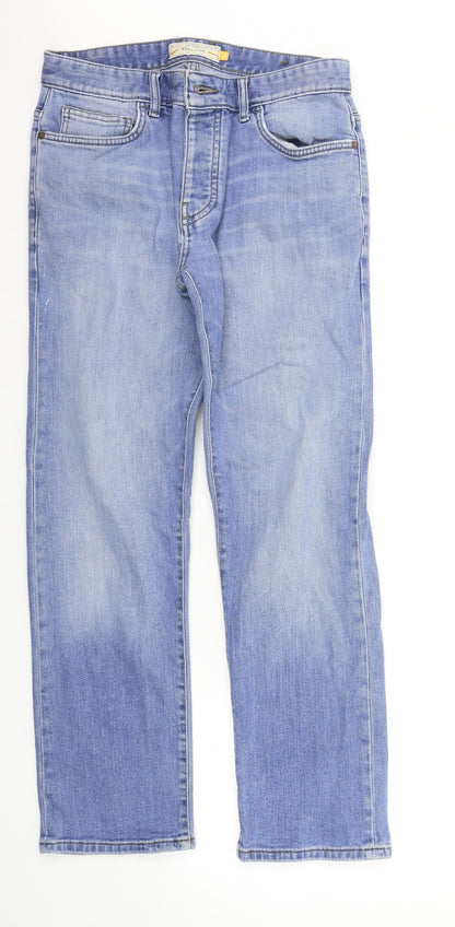 Mens UK Size 32 in NEXT Regular Fit Straight Blue Jeans