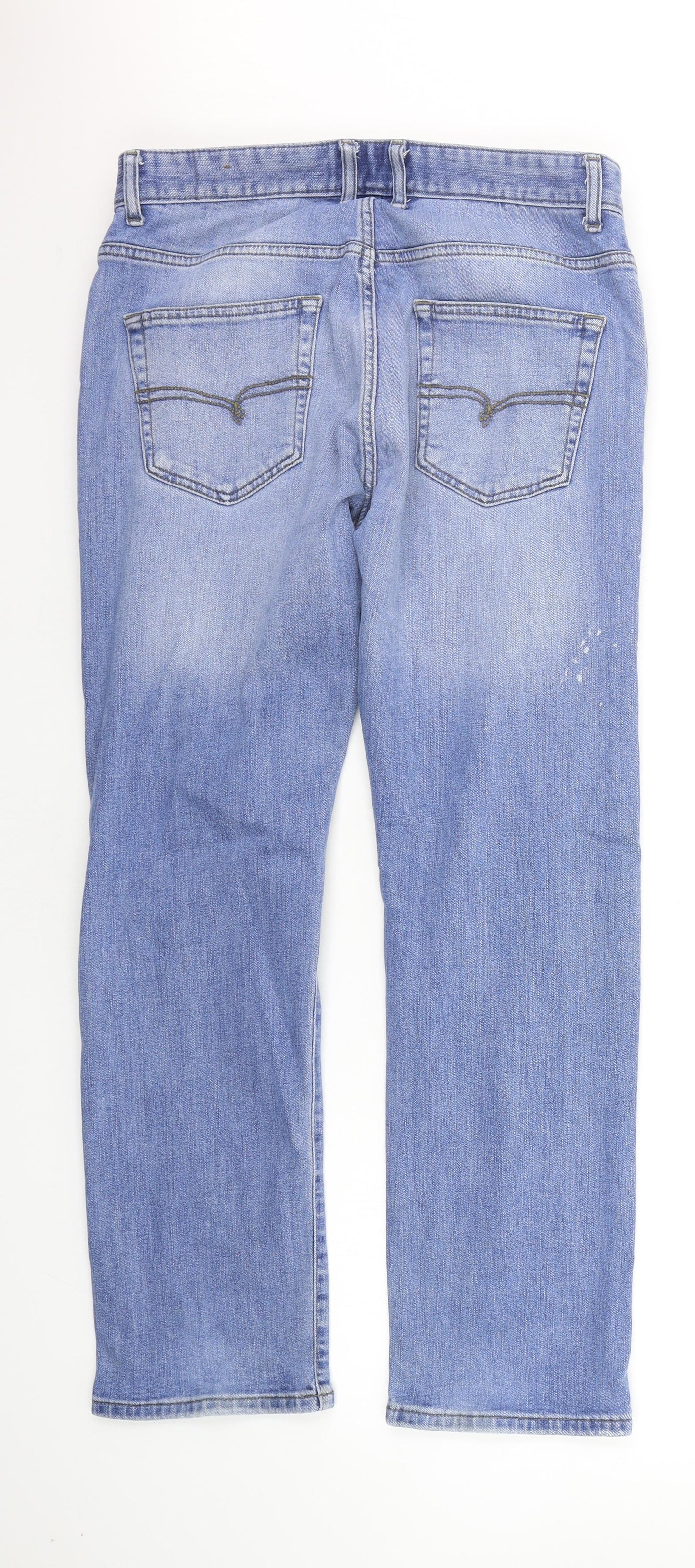 Mens UK Size 32 in NEXT Regular Fit Straight Blue Jeans