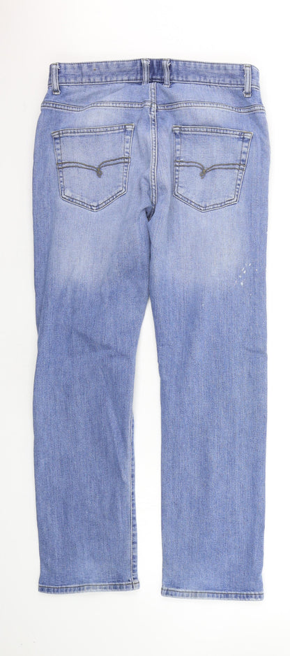 Mens UK Size 32 in NEXT Regular Fit Straight Blue Jeans