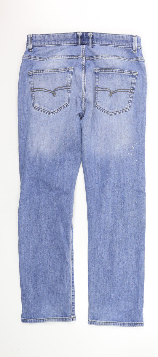 NEXT Mens Blue   Straight Jeans Size 32 in L27 in