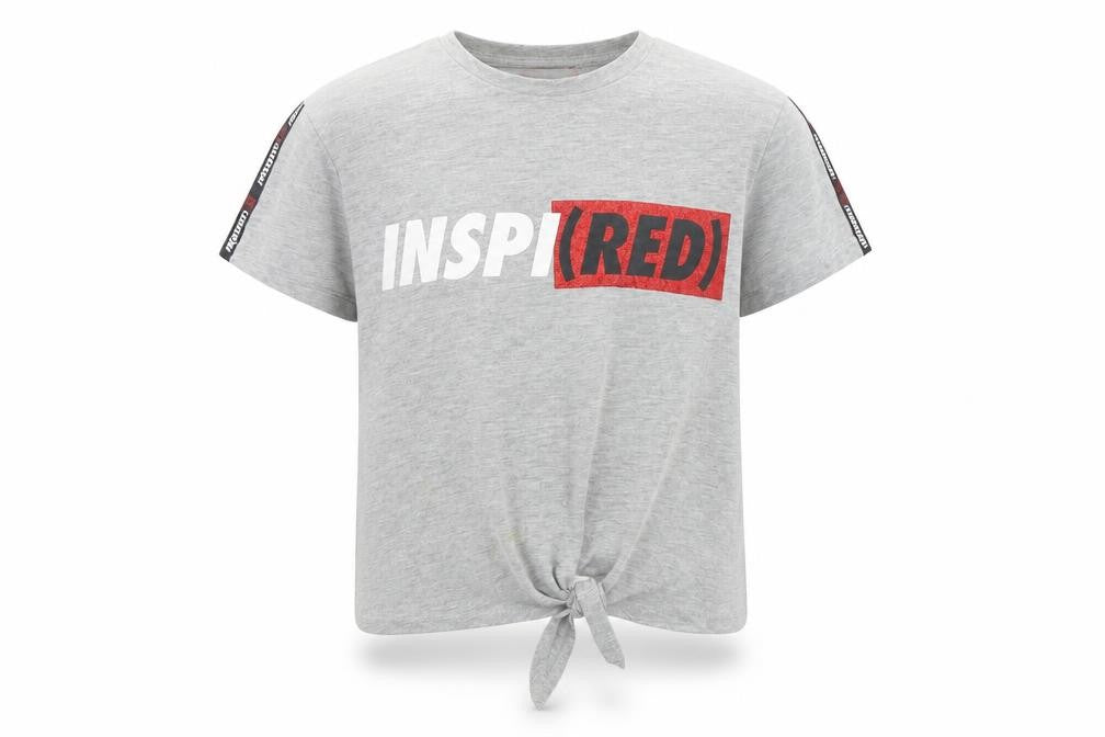 Front view of Primark boys’ grey basic t-shirt, size 12-13, years
