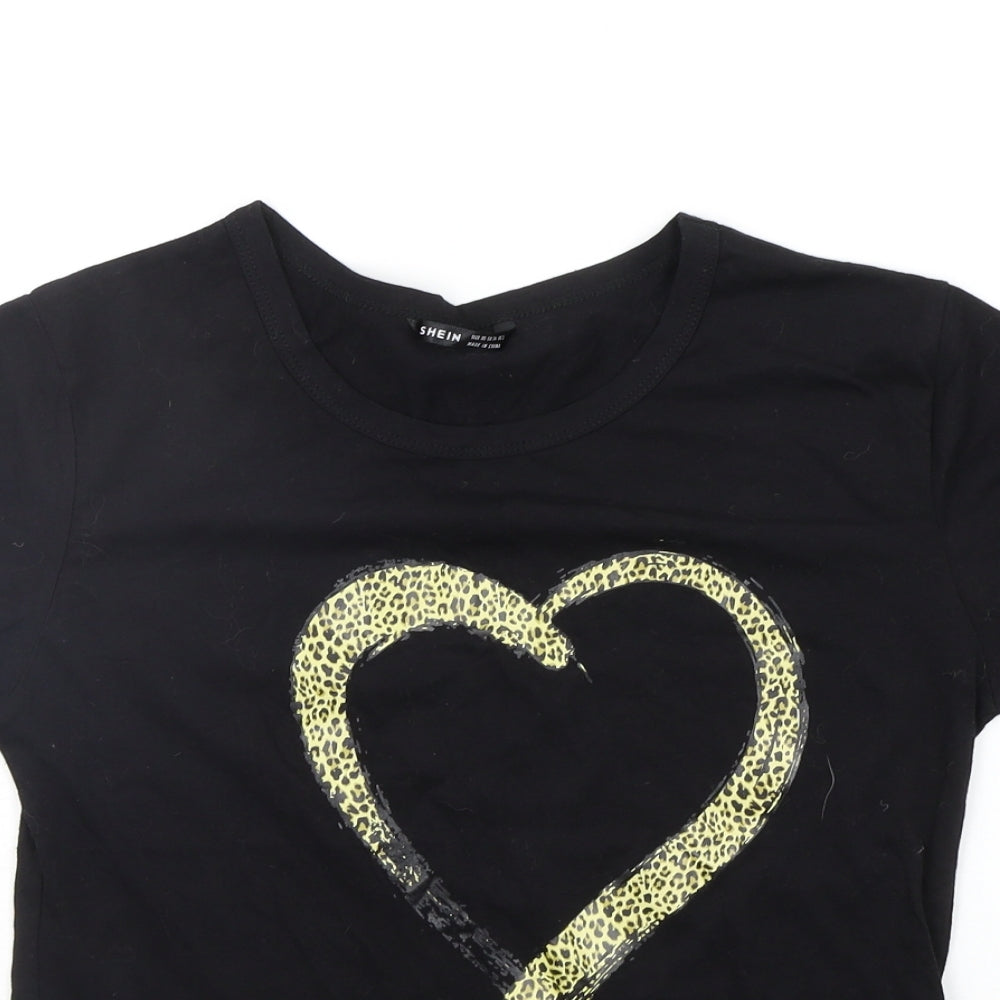 SheIn Womens Black   Basic T-Shirt Size XS