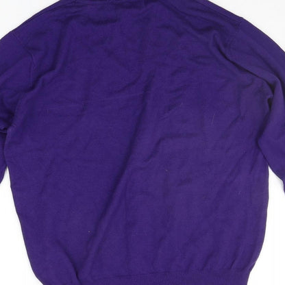 Womens UK Size XL FIRST AVENUE Purple Pullover Jumper