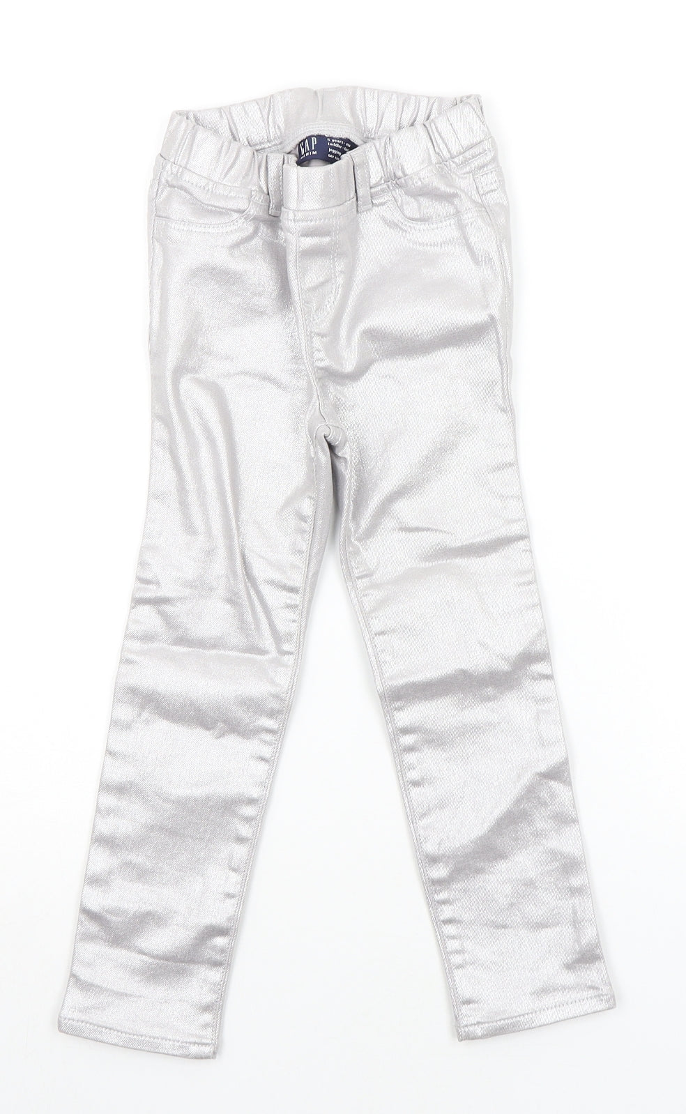 Gap Girls Silver   Chino Trousers Size 5 Years