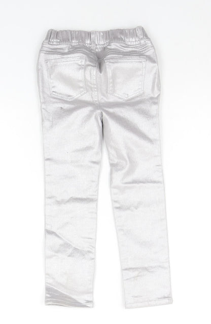 Gap Girls Silver   Chino Trousers Size 5 Years