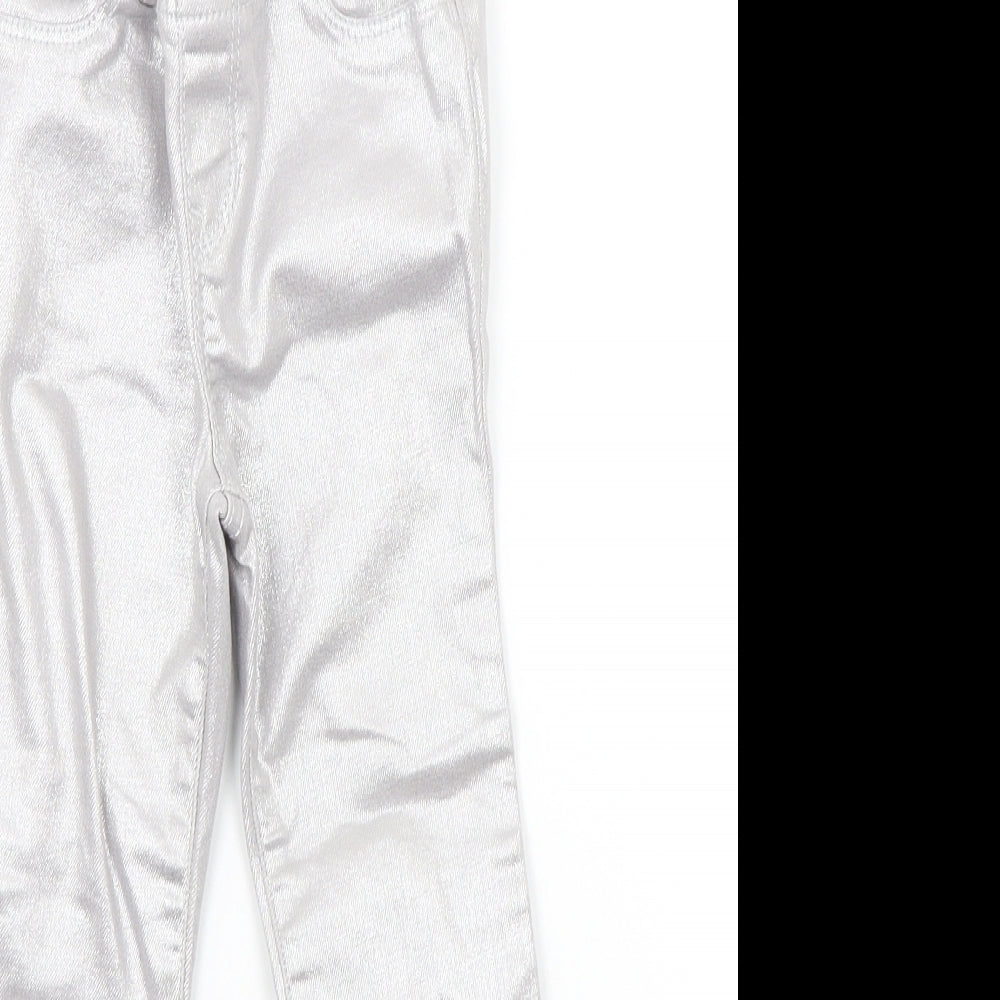 Gap Girls Silver   Chino Trousers Size 5 Years
