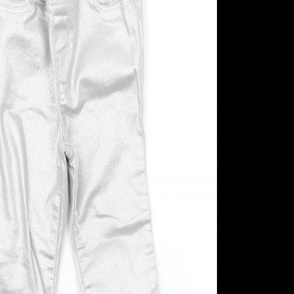 Gap Girls Silver   Chino Trousers Size 5 Years