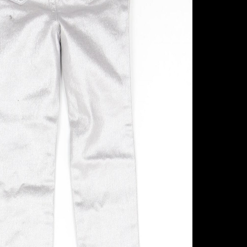 Gap Girls Silver   Chino Trousers Size 5 Years