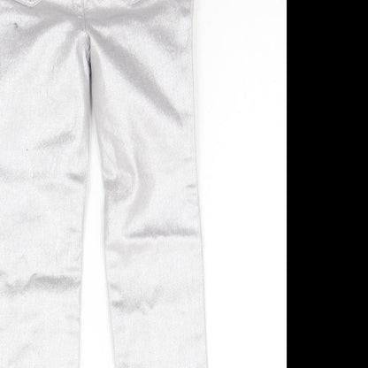 Gap Girls Silver   Chino Trousers Size 5 Years
