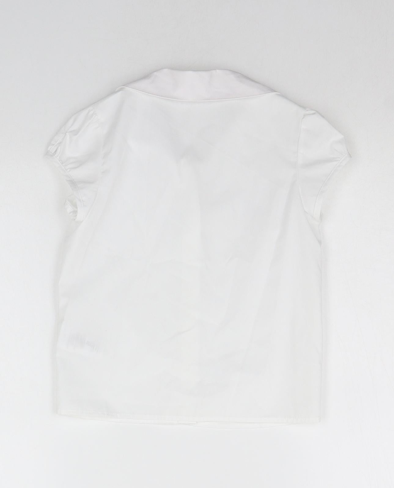 George Girls White   Basic Button-Up Size 4-5 Years