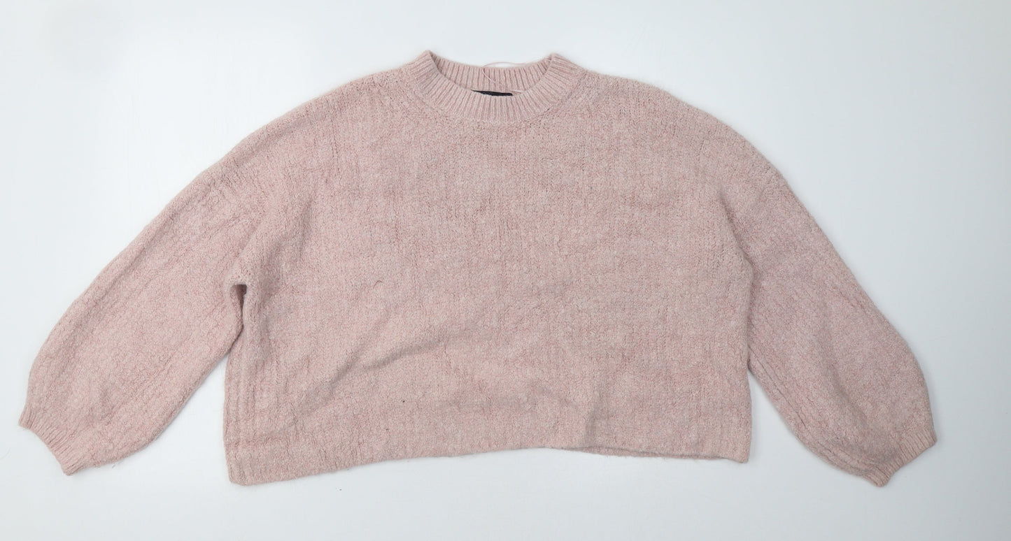 Womens UK Size XL Marks and Spencer Pink Pullover Sweatshirt