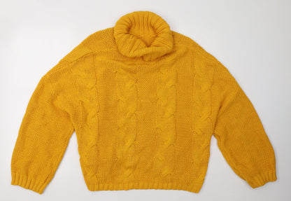 Primark Womens Yellow   Pullover Sweatshirt Size L