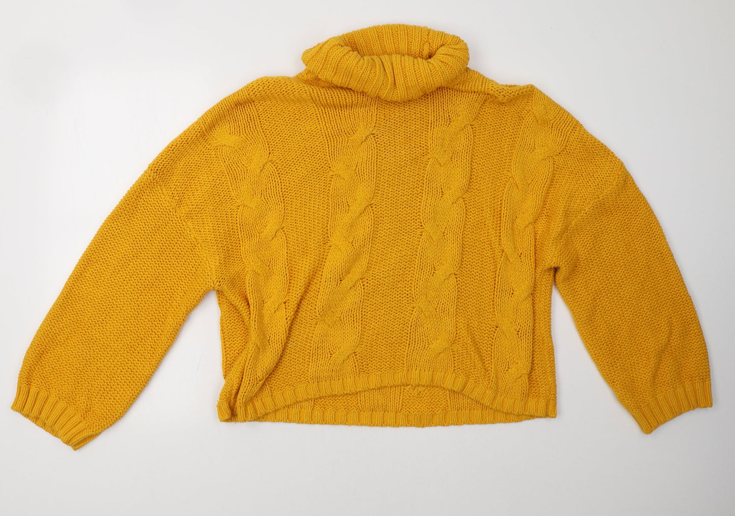 Primark Womens Yellow   Pullover Sweatshirt Size L