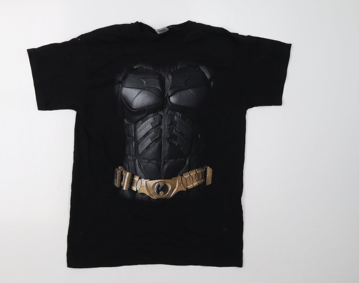Fruit of the Loom Boys Black   Basic T-Shirt Size 12-13 Years  - the dark knight