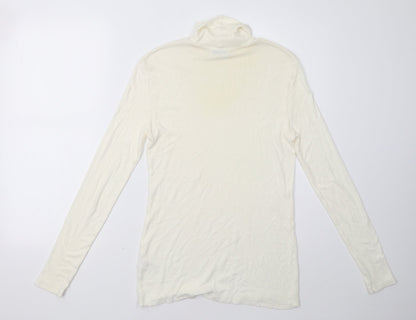 Back view of Matalan women’s white pullover sweatshirt, size UK 14