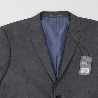 Mens UK Size 40 Cedar Wood State Regular Grey Suit Jacket