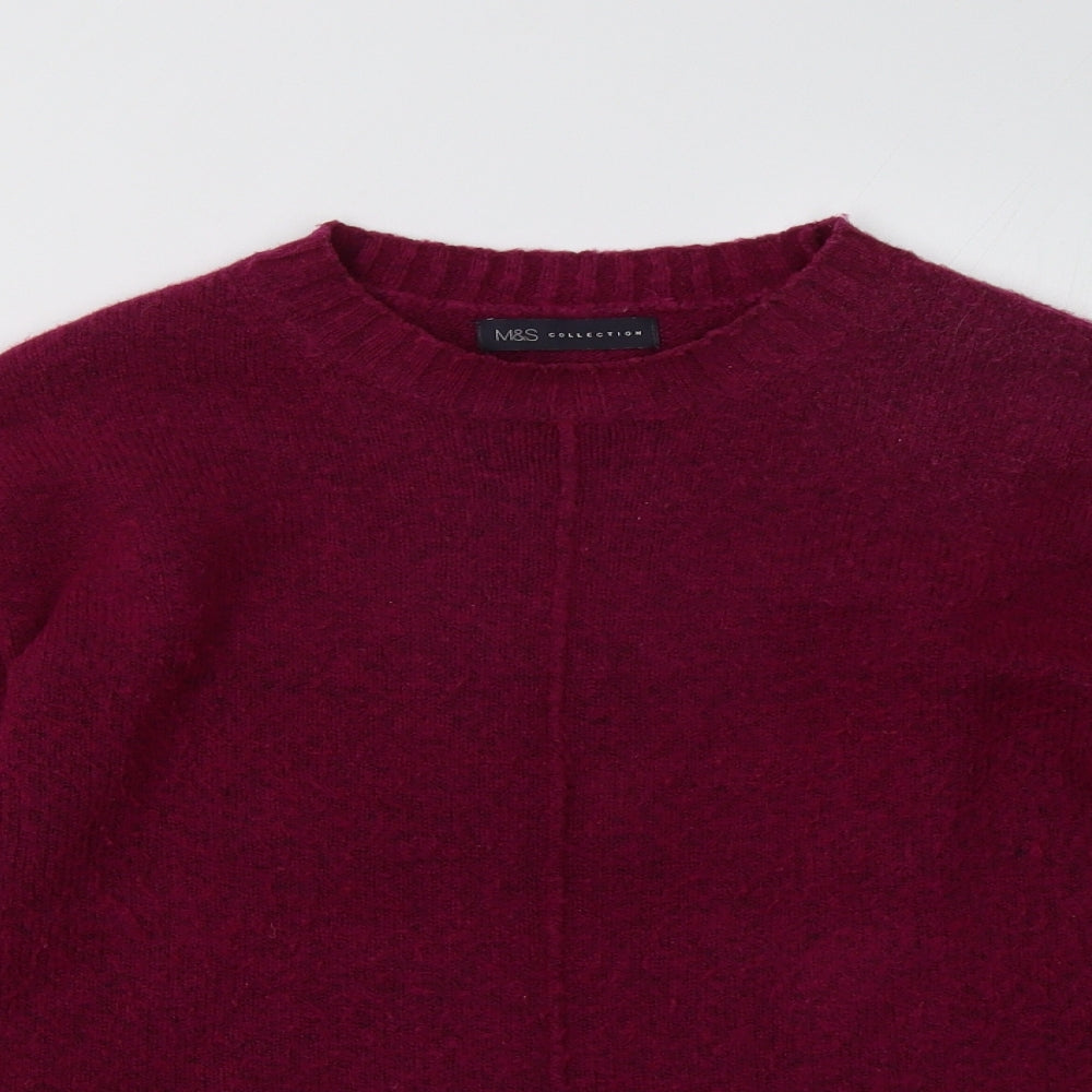 Womens UK Size S Marks and Spencer Purple Pullover Sweatshirt