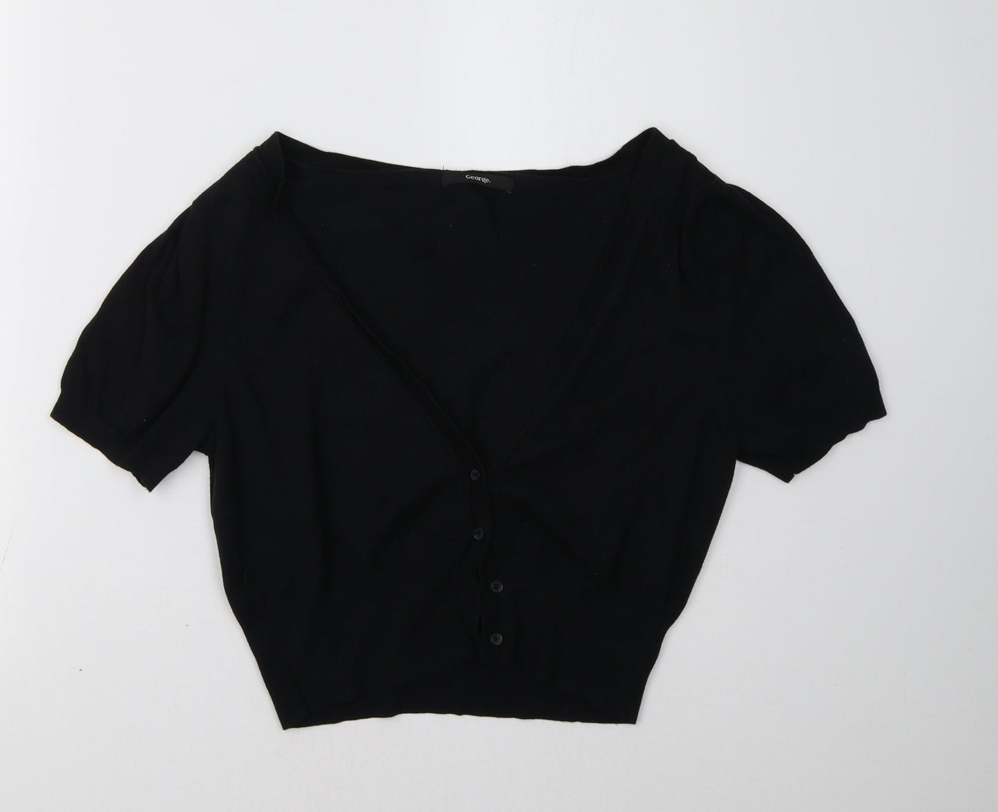 gteorge Womens Black   Cardigan Jumper Size 12