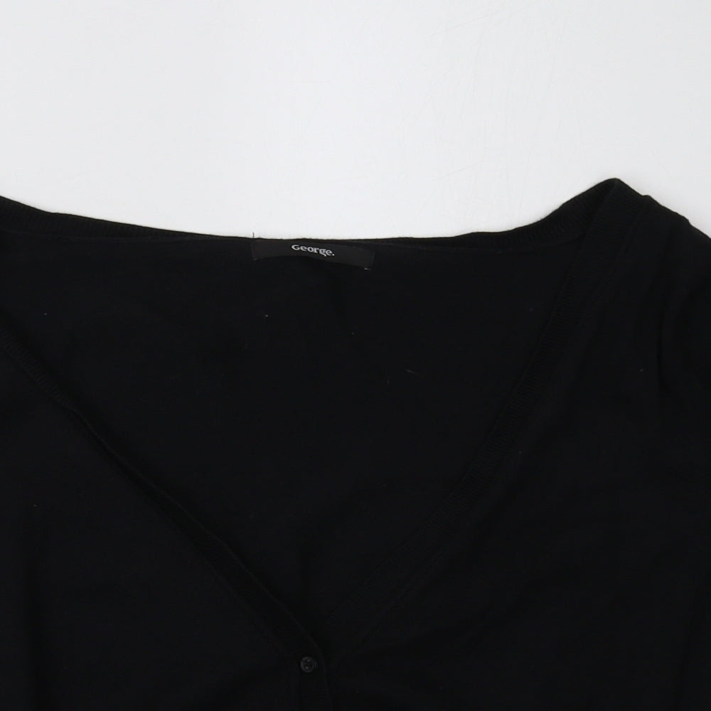 gteorge Womens Black   Cardigan Jumper Size 12